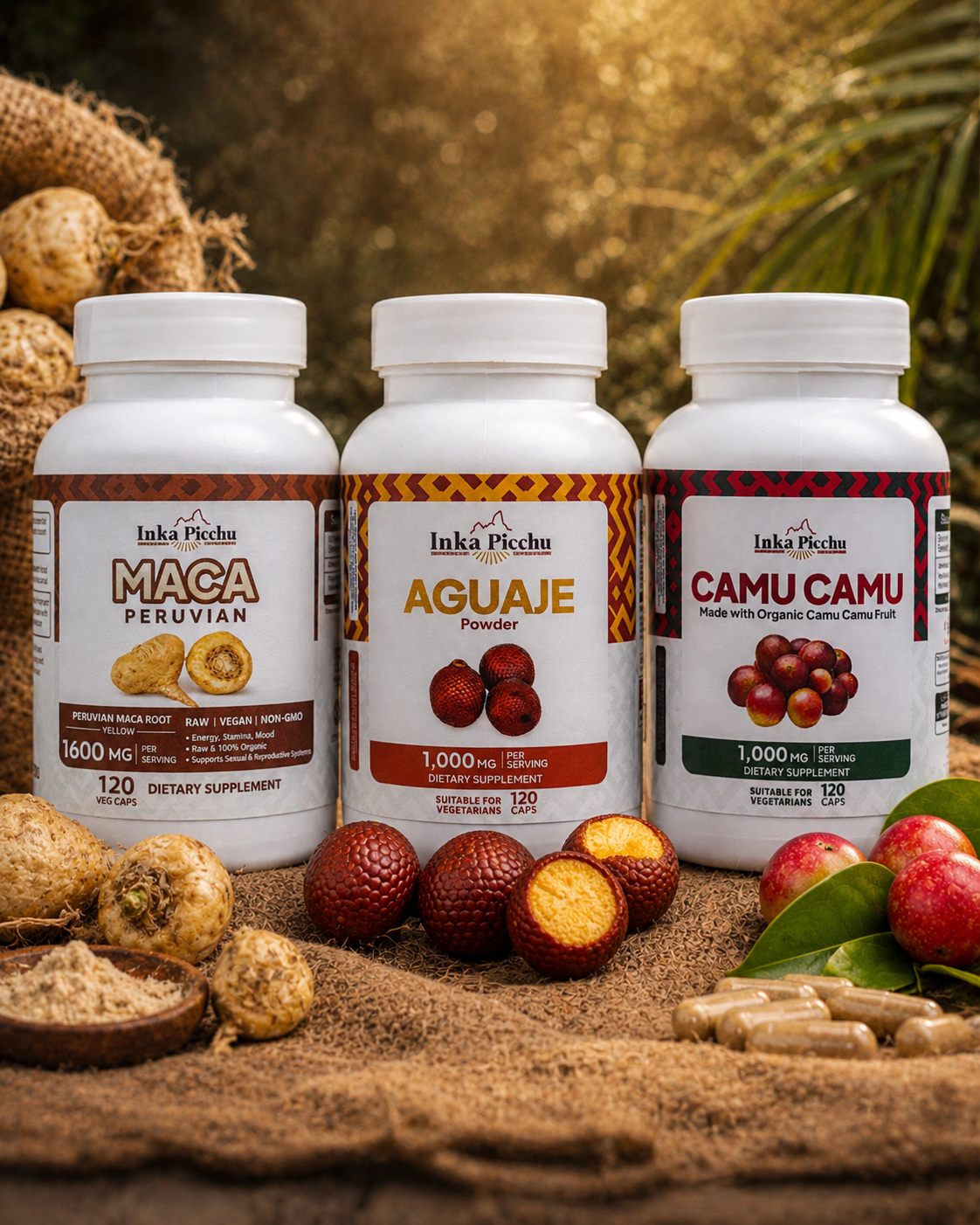 PREMIUM INKA PICCHU 3 BUNDLE! ENERGY & STAMINA - HORMONE BALANCE - IMMUNE SYSTEM