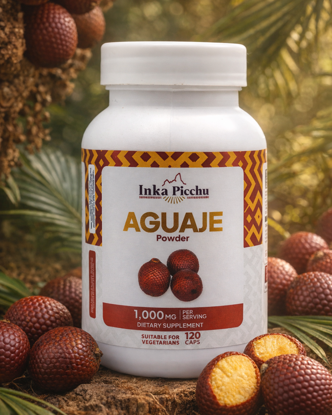 Premium Aguaje – 1000 mg Natural Support for Women’s Energy & Hormonal Balance | Vegan, Non-GMO | 120 Caps