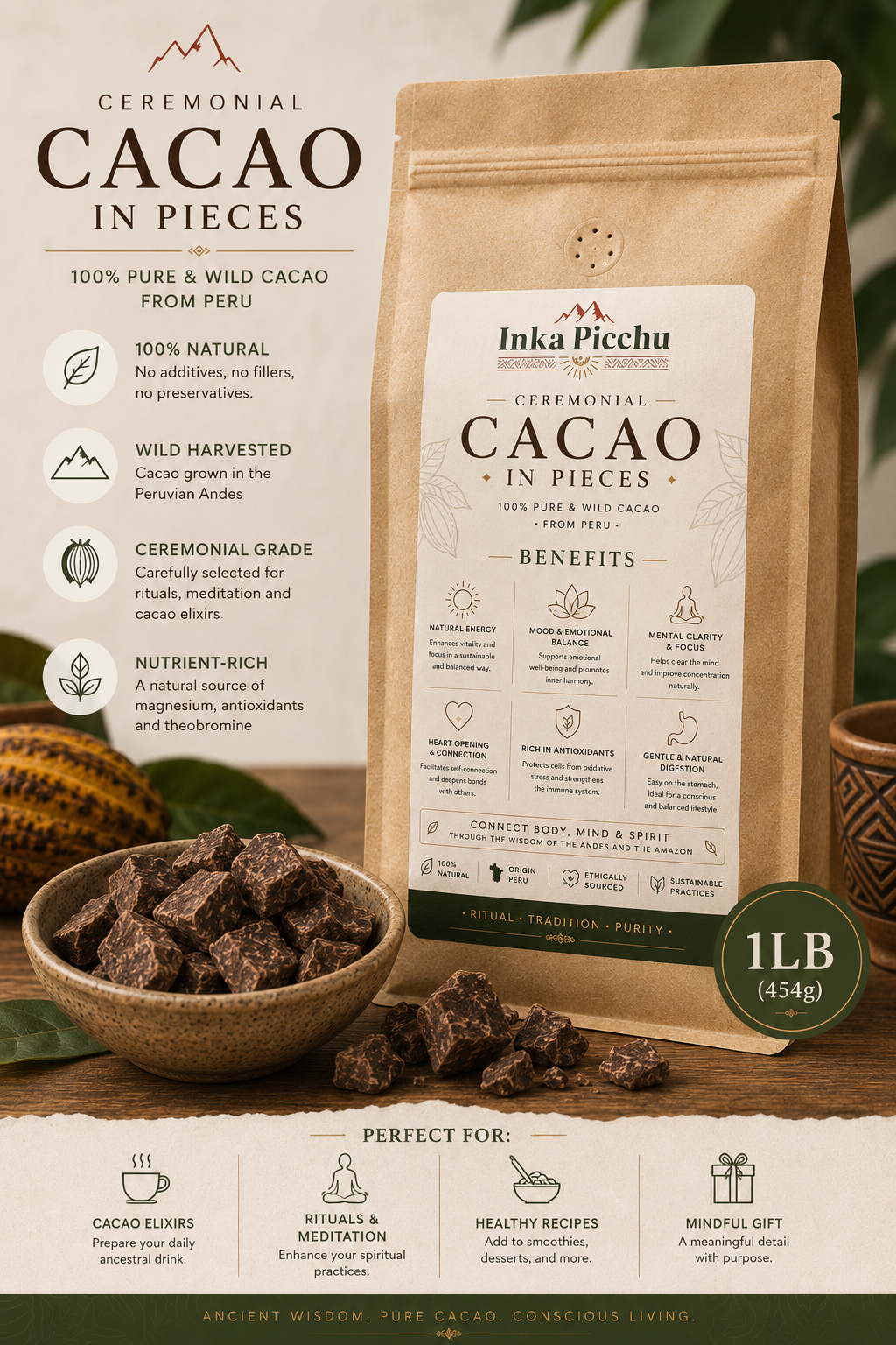 Cacao Ceremonial 5 Kg